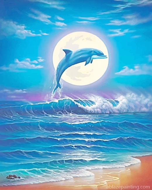 Dolphin On Waves New Paint By Numbers.jpg