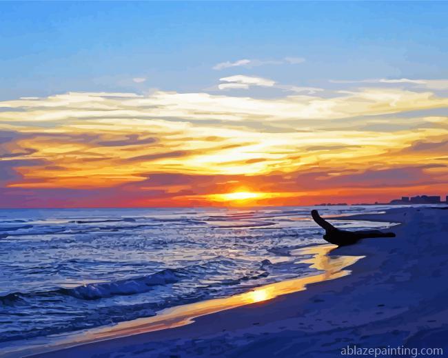 Santa Rosa Beach At Sunset Paint By Numbers.jpg