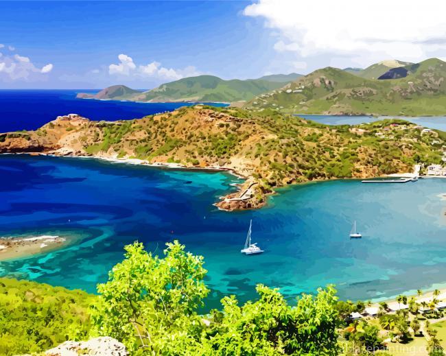 Antigua Island Landscape Paint By Numbers.jpg