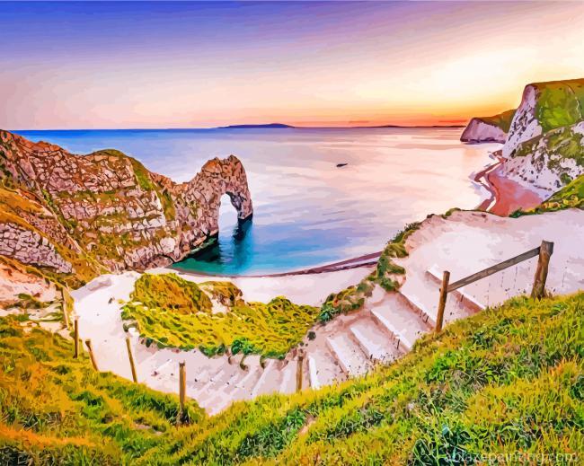 Arch Durdle Door Dorset Paint By Numbers.jpg