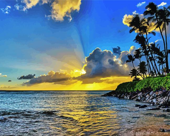 Sunset At Napili Bay Paint By Numbers.jpg