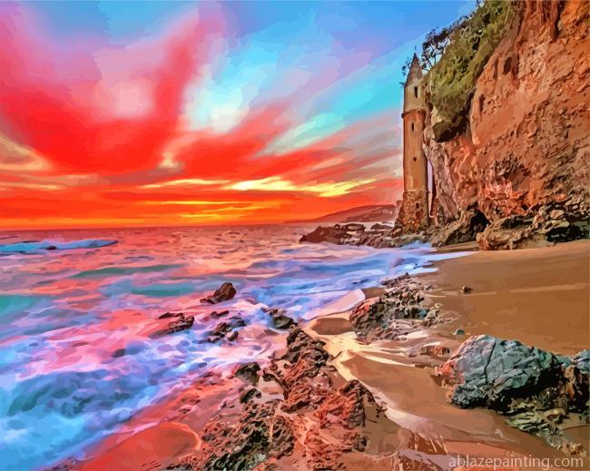 Aesthetic Laguna Beach Sunset Paint By Numbers.jpg