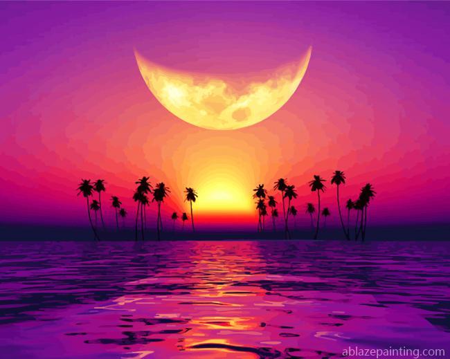 Moon Over Purple Sunset Paint By Numbers.jpg
