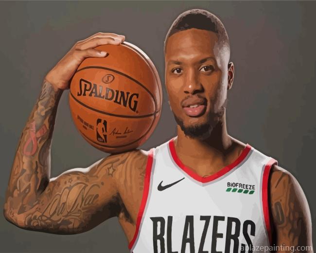 Damian Lillard Blazers Player Paint By Numbers.jpg