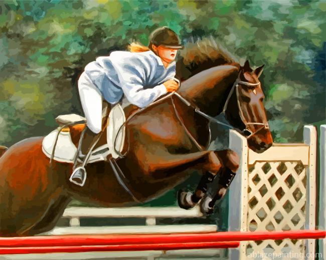 Horse Jumping Paint By Numbers.jpg