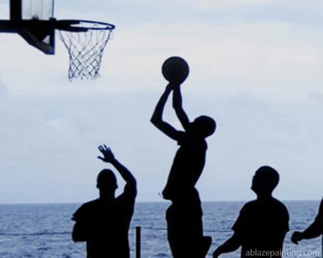 Basketball Game Silhouette Sports Paint By Numbers.jpg