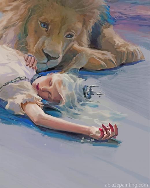 Girl And Lion Paint By Numbers.jpg