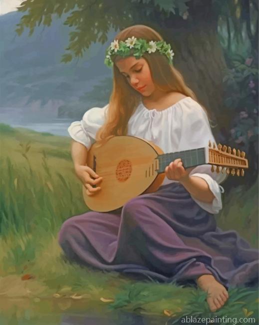 Girl Playing Music Paint By Numbers.jpg