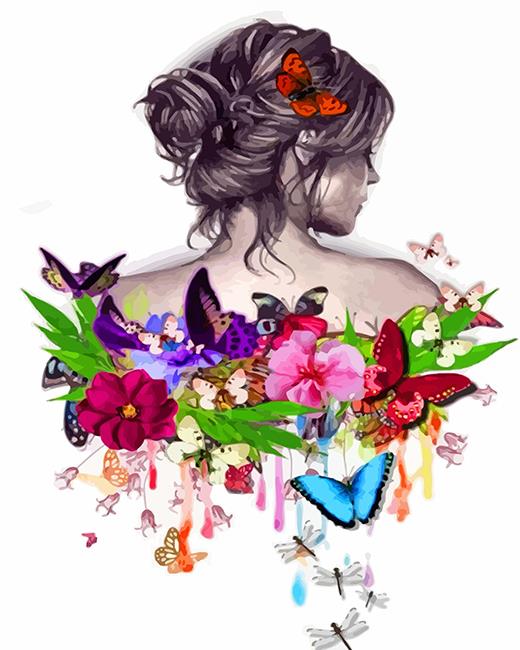 Aesthetic Butterfly Girl Paint By Numbers.jpg