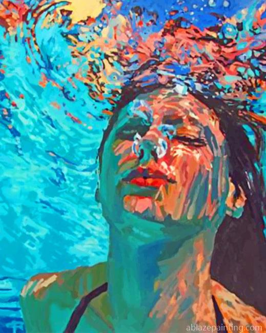 Girl Underwater Women Paint By Numbers.jpg