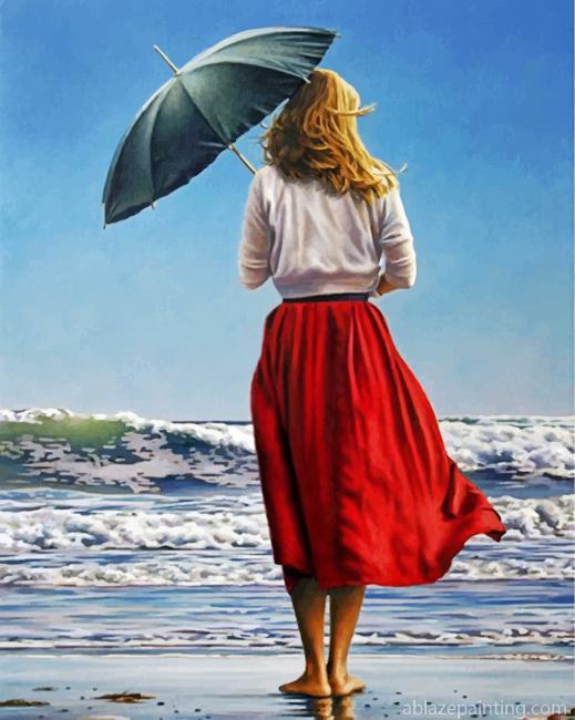 Woman On The Beach Paint By Numbers.jpg