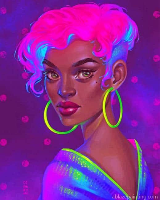Neon Black Girl New Paint By Numbers.jpg