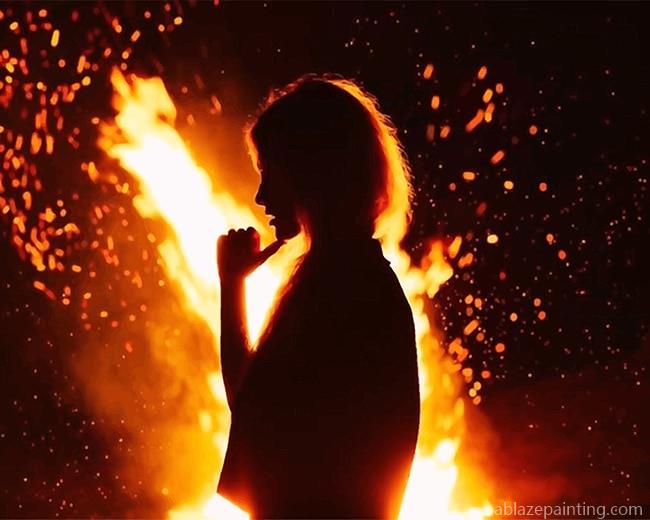 Girl Fire Silhouette New Paint By Numbers.jpg