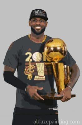 Lebron James With The Finals Trophy Paint By Numbers.jpg
