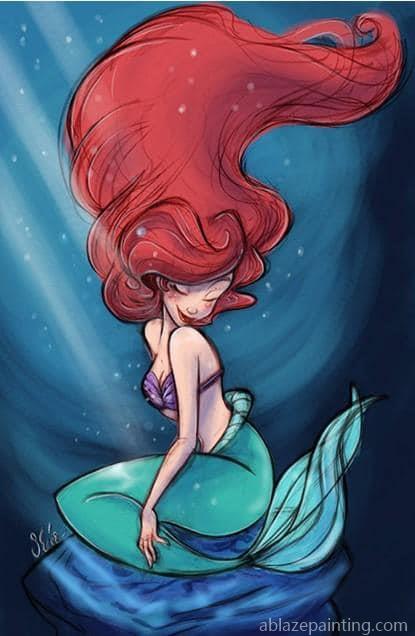 Sea Maid Cartoon And Animation Paint By Numbers.jpg