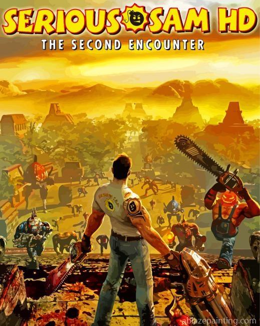 Serious Sam The Second Encounter Poster Paint By Numbers.jpg