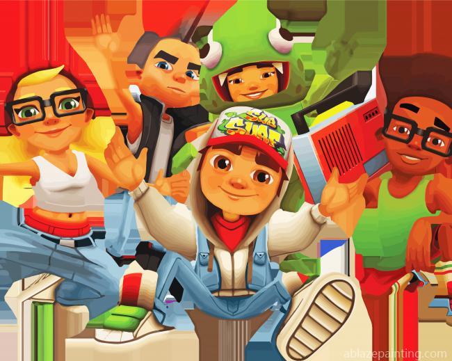Subway Surfers Jake And Friends Paint By Numbers.jpg