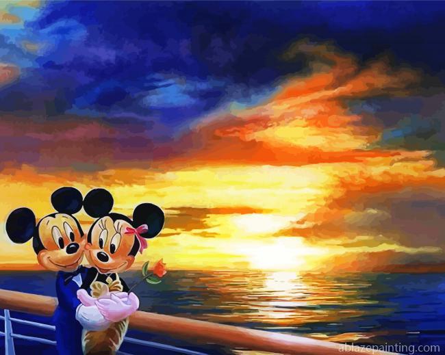 Mickey And Minnie At Sunset Paint By Numbers.jpg