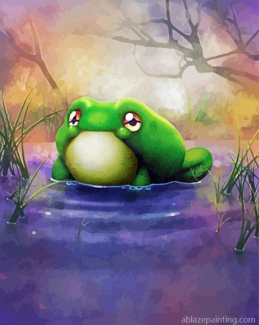 Marsh Frog Cartoon Paint By Numbers.jpg