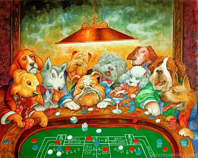 Dogs Playing Craps Paint By Numbers.jpg
