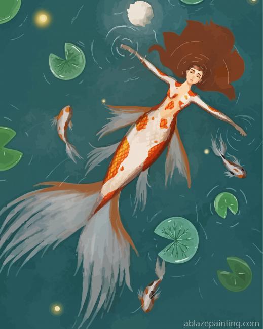 Mermaid Coy Fish Paint By Numbers.jpg