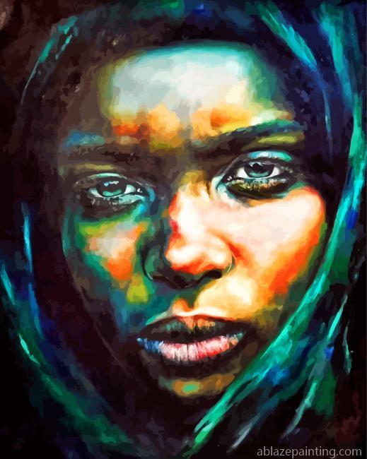 Sad Black Woman Paint By Numbers.jpg