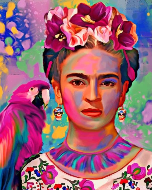 Frida Kahlo And Parrot Paint By Numbers.jpg