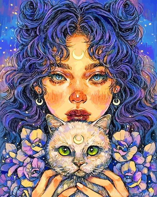 Moon Girl And Her Cat Paint By Numbers.jpg