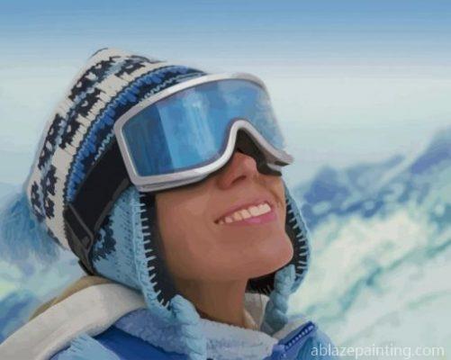 Skiing Woman With Glasses Paint By Numbers.jpg