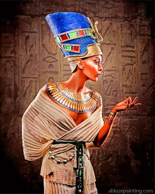 Egyptian Goddess Nefertiti Paint By Numbers.jpg