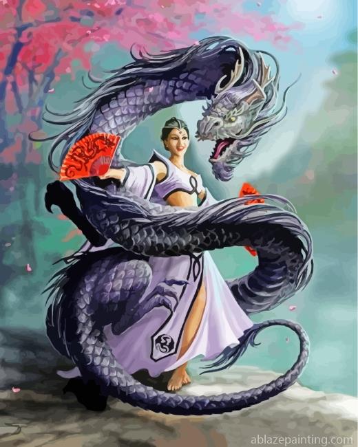 Aesthetic Woman And Dragon Paint By Numbers.jpg