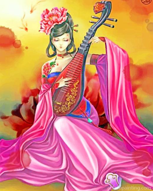 Musician Asian Woman New Paint By Numbers.jpg