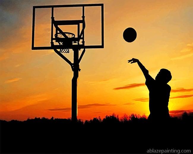 Man Basketball Silhouette New Paint By Numbers.jpg