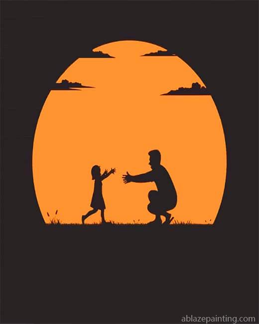 Daughter Anddad Silhouette New Paint By Numbers.jpg