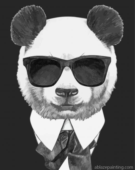 Cool Panda With Glasses Paint By Numbers.jpg