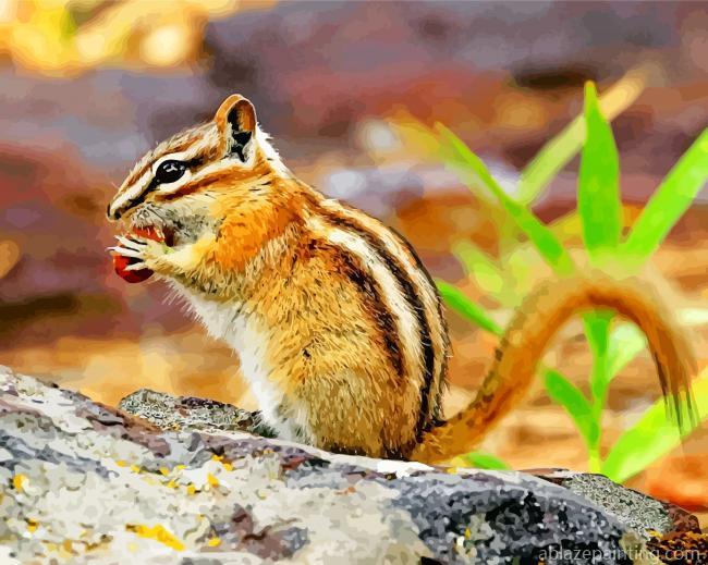 Eastern Chipmunk Rodent Paint By Numbers.jpg
