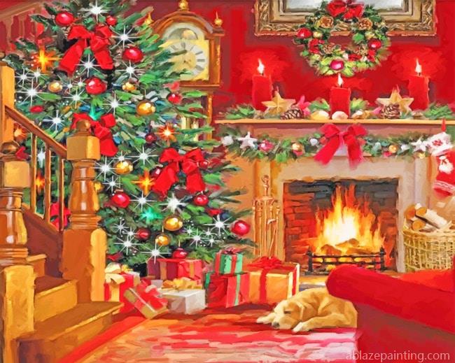 Aesthetic Christmas Fireplace Paint By Numbers.jpg