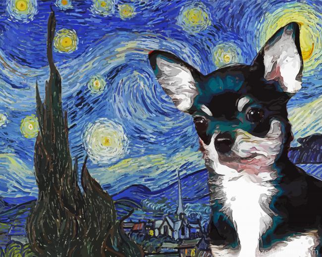 Chihuahua Starry Night Paint By Numbers.jpg