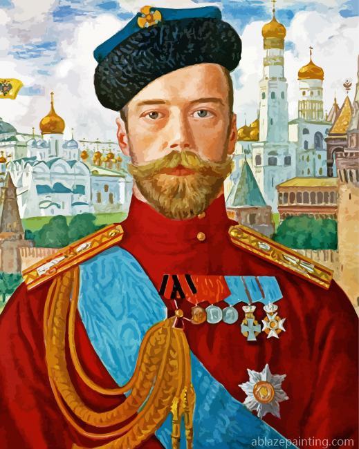 Tsar Nicholas Ii By Boris Kustodiev Paint By Numbers.jpg