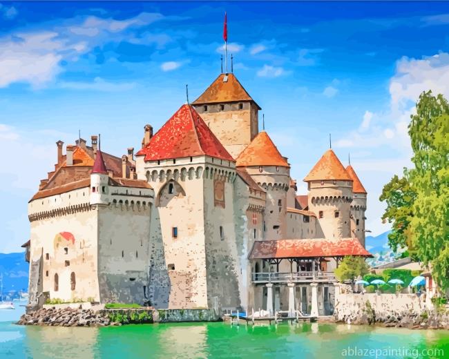 Chillon Castle Geneva Paint By Numbers.jpg
