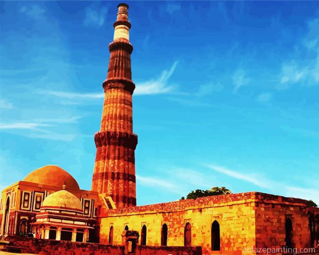 Qutab Minar Mosque Paint By Numbers.jpg