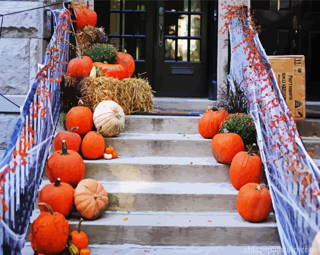 Pumpkins Stairs Paint By Numbers.jpg