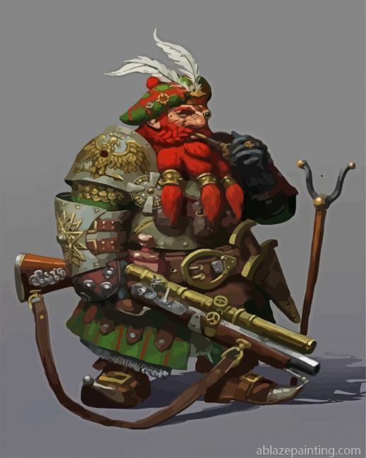 Ginger Warrior Dwarf Paint By Numbers.jpg