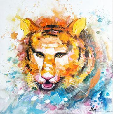 Watercolor Tiger Animals Paint By Numbers.jpg