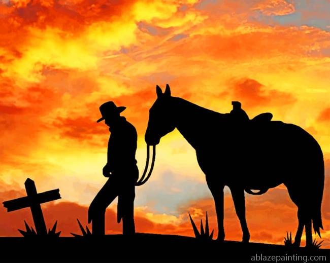 Cowboy Sunset Paint By Numbers.jpg