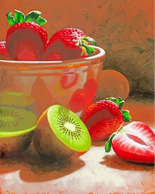 Strawberries And Kiwi Fruits Paint By Numbers.jpg