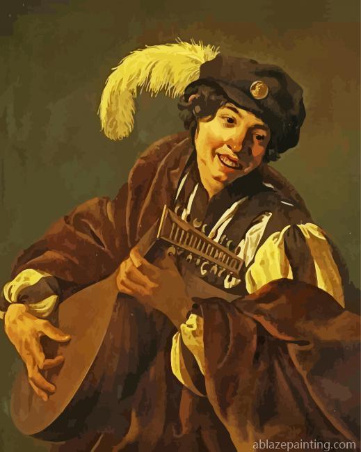A Boy Playing The Lute Paint By Numbers.jpg
