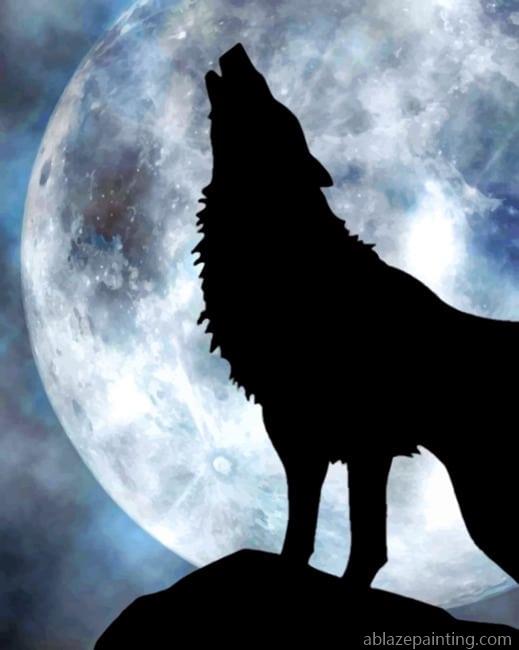 Lone Wolf Howling To The Moon New Paint By Numbers.jpg