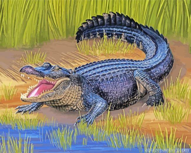 American Alligator Reptile Paint By Numbers.jpg