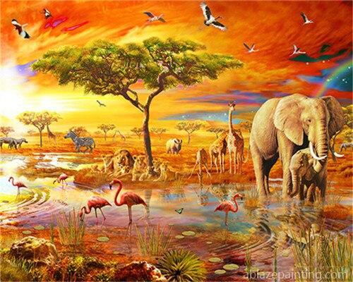 African Savanna Animals Animals Paint By Numbers.jpg